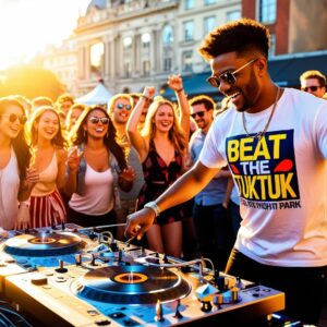 DJ's with a beat die voor sfeer in onze Sportvillage zorgen!